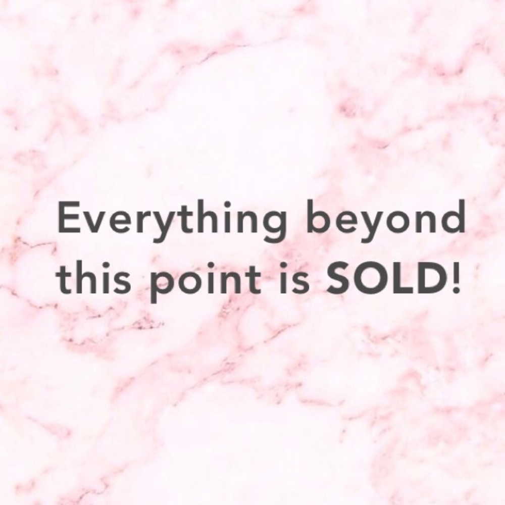 SOLD ITEMS